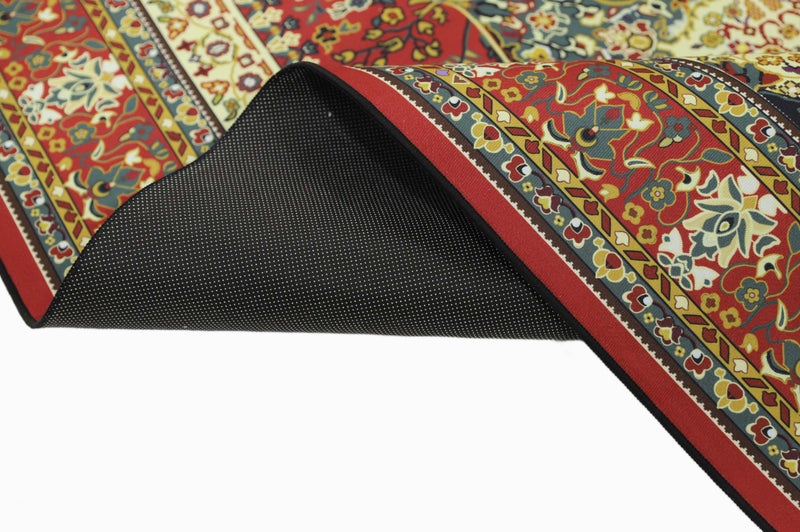 Alkaffary Afrah Al Hanaa Area Rug, Heritage Design with Elegant Patterns, Elegant Patterns, High-Quality Materials, 165x260 cm, Red - Image 3